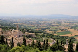 St. Chiara with the valley 