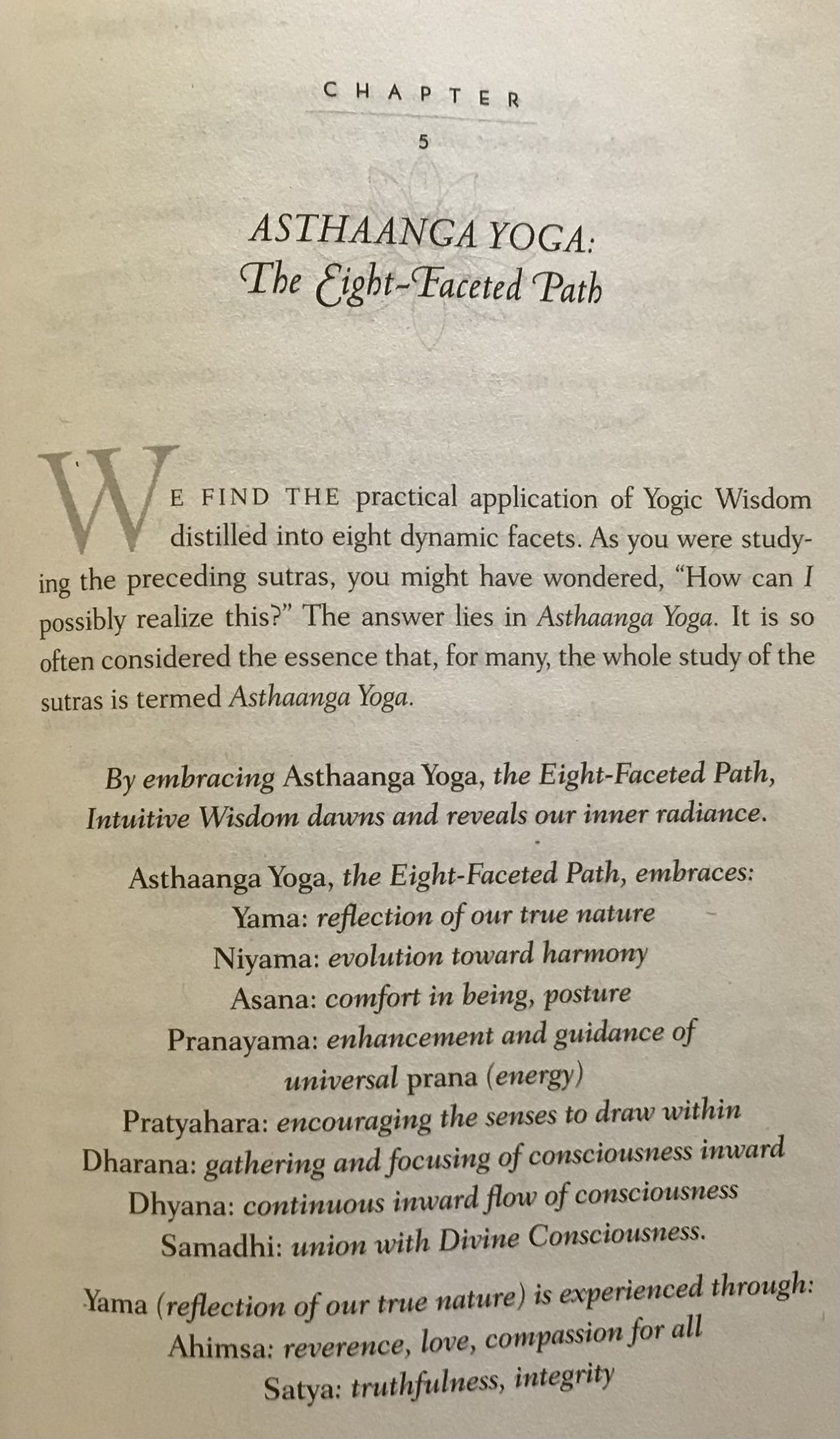 Ashtanga Yoga - The Eight Faceted Path